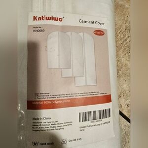 White Garment Cover 3 Pc 40"/50"/60" New